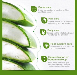 BIOAQUA Masker Wajah Pelembap Terbaik dengan Lidah Buaya Perawatan Wajah untuk Jerawat Mengecilkan Pori-pori Masker Gel Lidah Buaya - Product Image 4