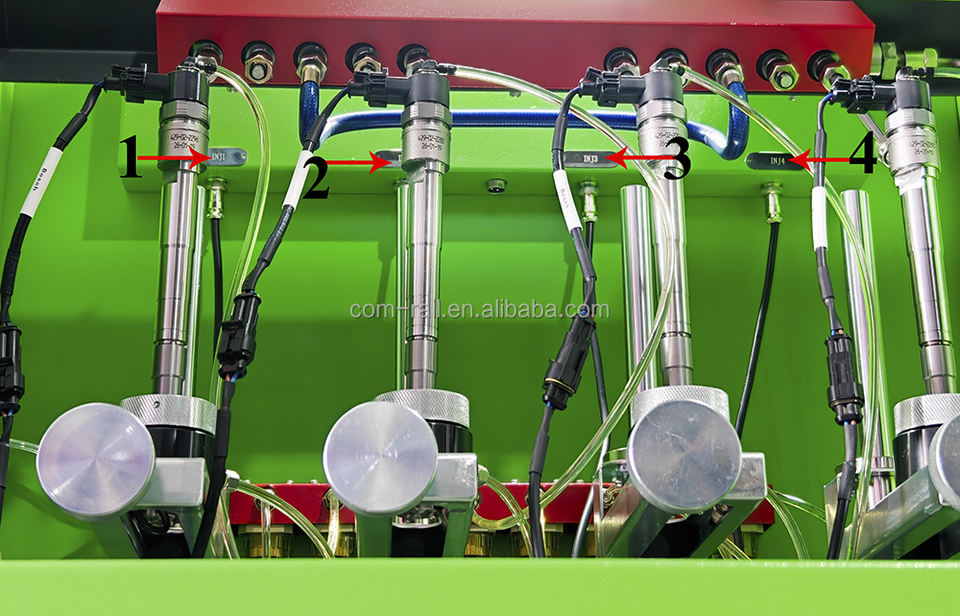 Common Rail Injector and Piezo Injector test Bench test 4 Injectors at ...