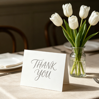 Cartes de vœux pliables en carton personnalisables avec pages intérieures vierges pour les cadeaux de mariage et les cadeaux de marque pour la vente au détail