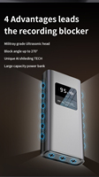 Comet LY15E Power Bank en alliage, dispositif anti-enregistrement audio ultrasonique avec charge sans fil, couleur personnalisable, protection de la vie privée