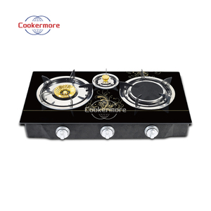 Piano cottura a <span class=keywords><strong>Gas</strong></span> a triplo fornello da tavolo elettrico e alimentato a batteria per elettrodomestici da cucina include stufe a cherosene piano cottura a <span class=keywords><strong>Gas</strong></span> - Product Image 4