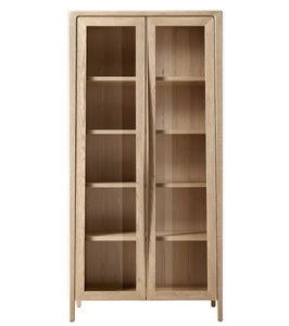 R American Solid Wood Glass Cabinet, Display Cabinet, <strong>Bookcase</strong>, <strong>Sideboard</strong> - Product Image 1