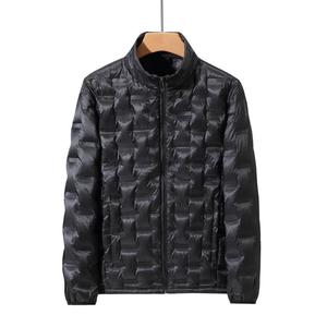 Winter Middle-aged Business Casual Warm Coat Light 90 <strong>White</strong> Down <strong>Jacket</strong> Men <strong>Short</strong> Stand Collar - Product Image 1
