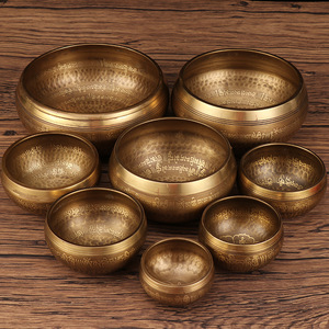 Venta al por mayor Nepal hecho a mano Buda cuenco para cantar Yoga meditación tibetano cuenco para cantar - Product Image 2