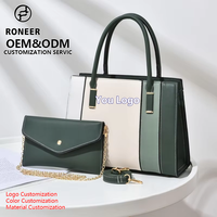 Élégant Ensemble de Sacs à Main et Sacs Bandoulière en Cuir PU de Luxe pour Femme, Grande Capacité, Portable pour l'Été