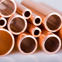 Tuyau en cuivre 15mm 20mm 25mm 1/2 3/8 Tube droit Norme ASTM B280 Résistant aux hautes pressions pour climatiseur