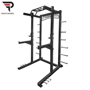 Thí Điểm Thể Thao Thương Mại Thể Dục Thiết Bị Phòng Tập Thể Dục Power Half Squat Rack