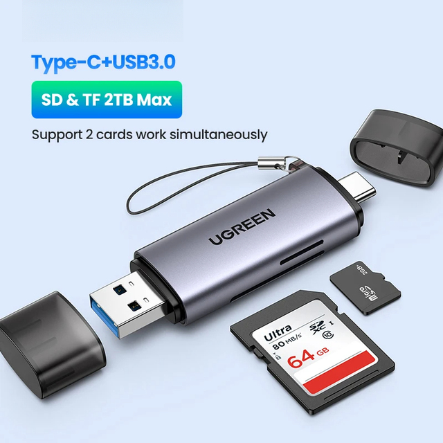 Card Reader USB 3.0&Type C to SD Micro SD TF Card Reader for PC Laptop Accessories Smart Memory Cardreader SD Card Reader