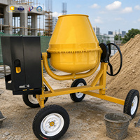 Prix d'usine, bétonnière portable, 4 roues, bétonnière mobile remorquable, équipement pour la construction routière