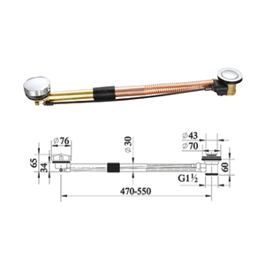 JOYHOO Drain en laiton <span class=keywords><strong>de</strong></span> salle <span class=keywords><strong>de</strong></span> bain à poignée contrôlée <span class=keywords><strong>de</strong></span> <span class=keywords><strong>baignoire</strong></span> égouttoir à déchets Pop-Up <span class=keywords><strong>Siphon</strong></span> <span class=keywords><strong>de</strong></span> vidange <span class=keywords><strong>de</strong></span> <span class=keywords><strong>baignoire</strong></span> <span class=keywords><strong>de</strong></span> salle <span class=keywords><strong>de</strong></span> bain - Product Image 3
