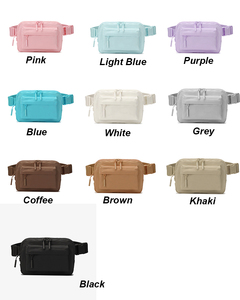 Großhandel Kleine Einfarbige Crossbody-Gürteltasche Nylon-Hüfttasche Modische Lauf- und Wandertasche - Product Image 2