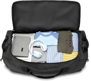 Manufacturer Wholesale 150L Large Capacity Fashion Polyester Rolling Luggage Duffel <strong>Bag</strong> with Zipper Closure and <strong>Wheels</strong> - Product Image 5