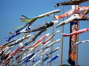 Nouveau 2023, Livraison Rapide, Haute Qualité, Conception Personnalisée, Imprimé Numérique, Polyester 100D, Publicité Extérieure pour la Journée des Garçons, Motif Poisson Japonais - Product Image 4