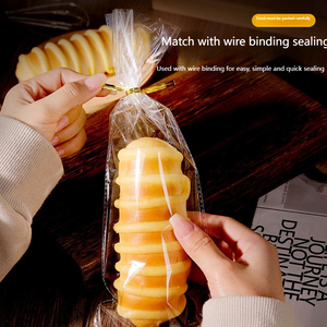 Sacs rétractables en <span class=keywords><strong>cellophane</strong></span> BOPP transparents Meston Opp, fond carré, pour aliments, bonbons, pain, pop-corn, impression en héliogravure, résistants à l'humidité - Product Image 3