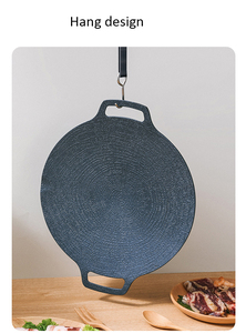 12 Inch Pizza Crepe <strong>Pan</strong> Dosa Roti Tawa Budare Outdoor Big Frying <strong>Pan</strong> <strong>Grill</strong> Roasting <strong>Pan</strong> - Product Image 3