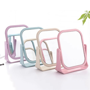 Miroir de maquillage rotatif double face, idéal pour Instagram, pour dortoirs, miroir de princesse de bureau pour étudiants, miroir de maquillage portable. - Product Image 2