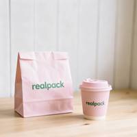 Solution personnalisable tout-en-un pour l'emballage de sandwichs biodégradables et recyclables, les sacs en papier pour la restauration rapide, les gobelets à emporter, les boissons énergisantes