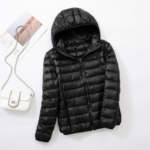 Veste bouffante à capuche décontractée pour femmes à la mode Light Jack Packable Plus Size Veste en <span class=keywords><strong>duvet</strong></span> pour femmes - Product Image 1