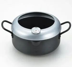 Japon benzersiz adı mutfak yardımcısı AGT-T20W Agetaro Tempura Pot termometre 20cm ile pazarlık fiyat