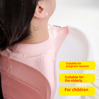 Aufblasbares Aluminium-Shampoo-Becken für Behinderte, Ältere und Schwangere, Klappbares Leichtgewicht-Design mit Hebefunktion, 150kg Tragkraft
