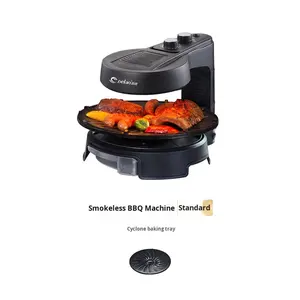 Barbecue Électrique Delang pour Usage Domestique, Gril Rotatif Automatique Sans Fumée avec Fonction Brochettes, 1200W+, Conception Mono-Plateau - Product Image 6