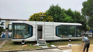 Yuandu A11 Mô Hình Tùy Chỉnh Nội Thất Prefab Di Động Không Gian Viên Nang Nhà Thiết Kế Tối Giản Cho Căn Hộ Sống Thép Không Thấm Nước - Product Image 4