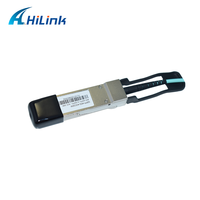 Transceiver Serat Optik QSFP 40G OM3 OM4 QSFP ke QSFP AOC 20M
