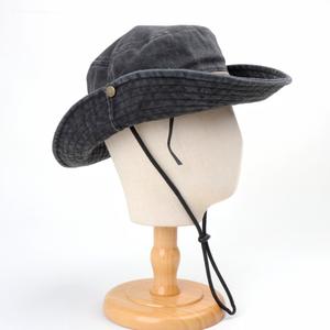 Sombrero de pescador de ala ancha <span class=keywords><strong>Bonnie</strong></span> Vintage personalizable UPF 50 + protección solar algodón lavado en blanco para actividades al aire libre de verano - Product Image 6