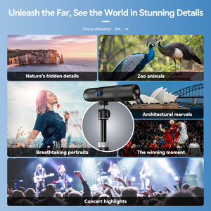 APEXEL Professional 30X Objectif de caméra pour téléphone portable | Apexel Zoom Téléobjectif pour <span class=keywords><strong>iPhone</strong></span> Samsung Observation des oiseaux de la faune - Product Image 4