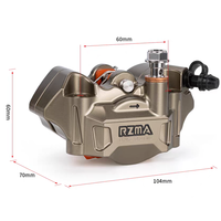 Étrier de frein de moto STJIAYE G-M806, point de fixation 60 mm, alliage d'aluminium, piston opposé pour Yamaha/Kawasaki/