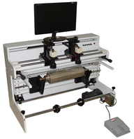 RTTB1000 Machine de montage de rouleaux de cylindre de plaque d'impression semi-automatique avec support de pétale d'empilage Caméra haute définition