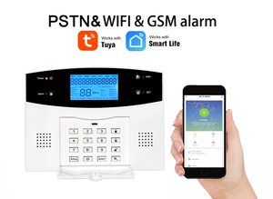 Sistema de Alarma de Seguridad para el Hogar Tuya Smart WiFi GSM, Control por Aplicación PSTN, 433MHz, 110dB, Compatible con <span class=keywords><strong>Alexa</strong></span> y Google, 99 Zonas, Inalámbrico y Cableado, Alarma Antirrobo - Product Image 3