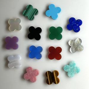 Gelang Batu Akik Alami Ukuran 13X13mm, Batu Mata Harimau, Malakit, Batu Semanggi Empat Daun dari Dubai Wholesale - Product Image 5