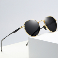 Lunettes de soleil polarisées classiques de marque de luxe, rondes, pour hommes et femmes, style rétro 2026, verres solaires vintage pour homme, protection UV400