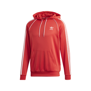 Adidas เสื้อฮู้ด Adidas SST PK ผู้ชาย XL สีแดงเขียวชอุ่ม/สีขาวซิปหน้าสไตล์พิมพ์ลายกันหด-100% ของแท้ - Product Image 3