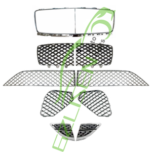 Nueva rejilla de parachoques delantero, rejilla de salida de aire lateral, Cromo Negro para 2019 + para Bentley GT Mulliner, reemplazos 3SD853597 3SD807676A - Product Image 4