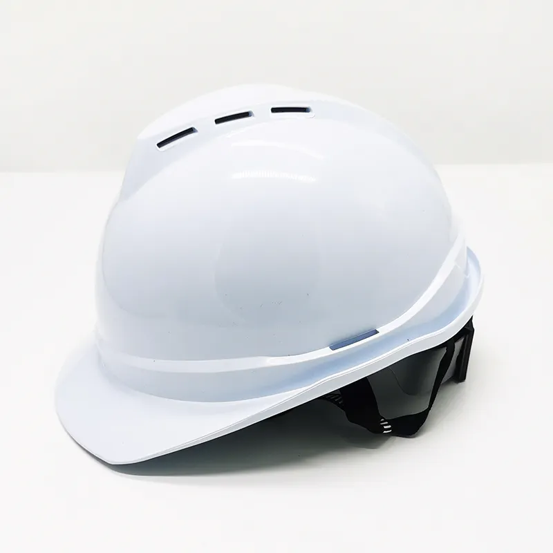 Modern Adjustable Work White Carbon Fiber Coal Miner Ratchet Tyle Safety Helmet Harness With Ce Certificate