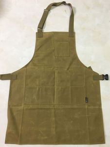 Free sample Waxed Canvas Heavy Duty Work Shop <b>Apron</b> With Pockets Adjustable up to XXL for <b>Men</b> and Women - Product Image 3