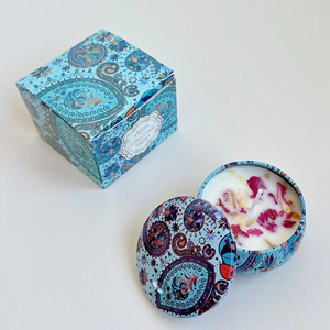 Bougie parfumée à la cire de soja avec fleurs séchées, cadeaux de mariage et d'anniversaire pour les couples, fleurs et bougies parfumées, adieux romantiques - Product Image 4