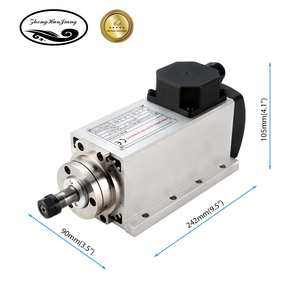Moteur de broche refroidi par air 1,5 kW 24 000 tr/min économique et rapide 110 V/220 V avec courroie carrée pour gravure et fraisage CNC - Product Image 2