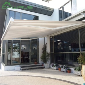 Cơ giới điện có thể thu vào bãi đậu xe mái hiên tự động không ướt ngoài trời xe Bìa điều khiển từ xa tráng buồm nhà hàng - Product Image 2