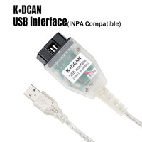 Lecteur de code OBDII professionnel K+DCAN avec puce FT232RL, câble de scanner pour voitures 12V, garantie de 12 mois