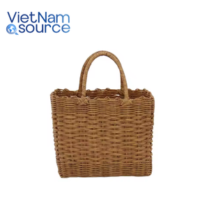 Portable Écologique À La Main Ménage Incassable En Plastique Souple Rotin Poignée De Stockage Rectangulaire Panier-Vietnam Source - Product Image 3