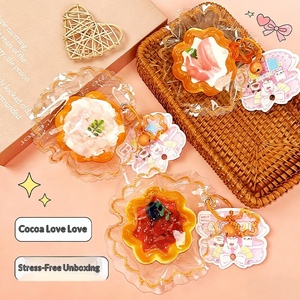 DIY Jouet de décompression en silicone alimentaire à presser, série desserts, motif tarte aux œufs, pour enfants et jeunes, vente en gros - Product Image 2