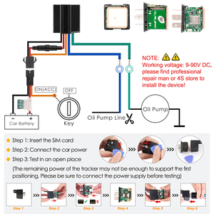 Traceur GPS GT67 à détection ACC avec relais, coupure à distance du carburant et de l'alimentation, prix usine - Product Image 6