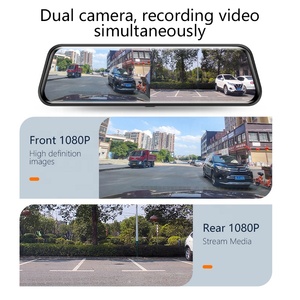 1080P Full HD Vista trasera Lente dual Dashcam Retrovisor DVR Cámara de espejo de coche DVR Dash Cam Vehículo Grabadora de video - Product Image 5