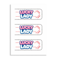 Tarjetas de Juego con Ventana para Navidad, Diseño Nuevo, Impresión Personalizada, Tarjetas de Raspar con 3 Ventanas, Tamaño Personalizado, Tarjetas de Raspar Lucky Lady