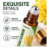Huile Essentielle de Chrysanthème Sauvage Pure et Naturelle ; Élimine la Chaleur, Détoxifie et Apaise ; Convient pour les Soins du Corps et l'Aromathérapie.