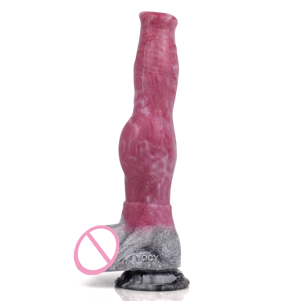 Fantasy Big Dog Knot Dildo - 26cm Realistic Silicone Sex Toy for Women,  100% Waterproof & CE ROHS Certified
