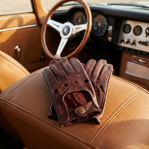 Gants en cuir de mouton uni pour homme, longueur poignet, doux, compatibles écran tactile, pour cyclisme, activités extérieures, conduite hivernale - Product Image 4
